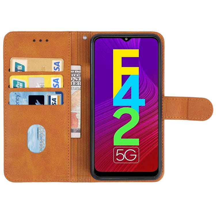 For Samsung Galaxy F42 5G Leather Phone Case