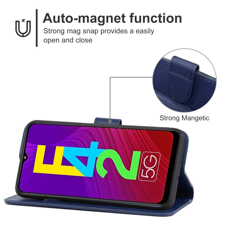 For Samsung Galaxy F42 5G Leather Phone Case