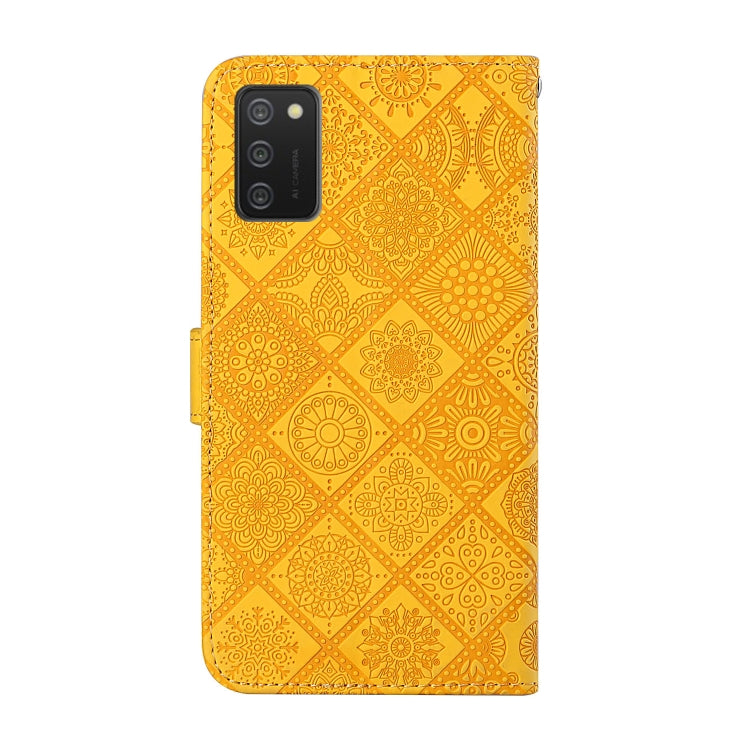 For Samsung Galaxy A03s 164mm Ethnic Style Embossed Pattern Leather Phone Case