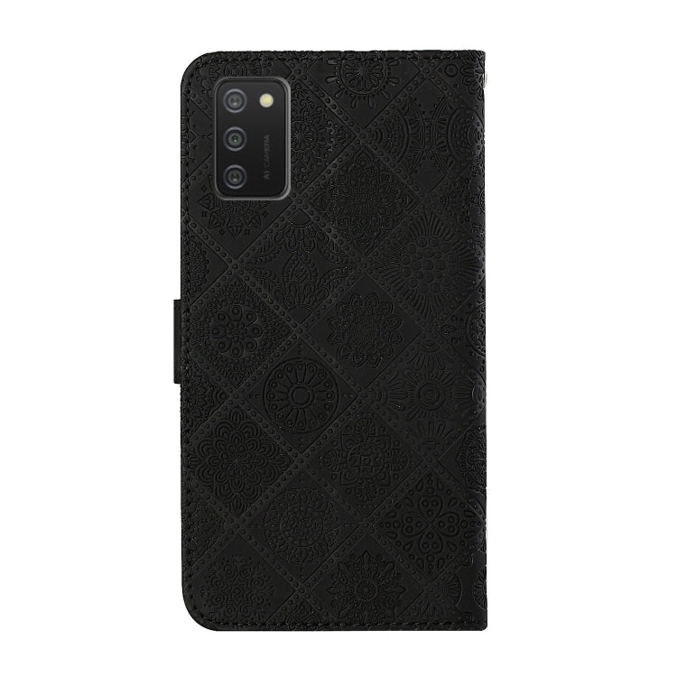 For Samsung Galaxy A03s 164mm Ethnic Style Embossed Pattern Leather Phone Case