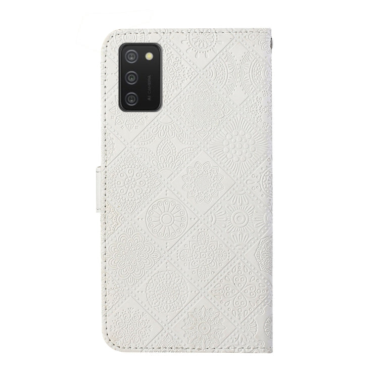 For Samsung Galaxy A03s 164mm Ethnic Style Embossed Pattern Leather Phone Case