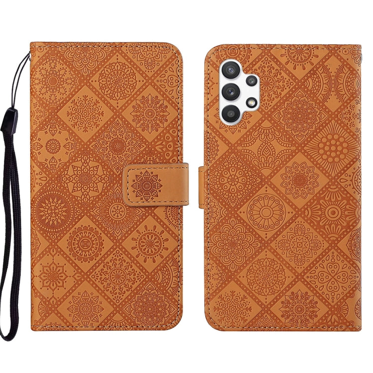 For Samsung Galaxy A13 4G Ethnic Style Embossed Pattern Leather Phone Case