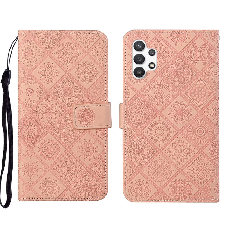 For Samsung Galaxy A13 4G Ethnic Style Embossed Pattern Leather Phone Case