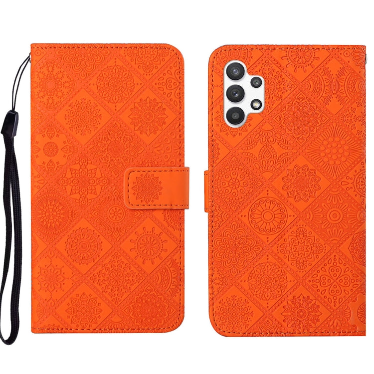 For Samsung Galaxy A13 4G Ethnic Style Embossed Pattern Leather Phone Case