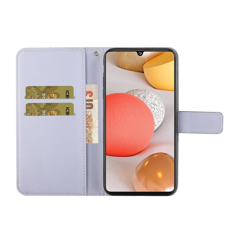For Samsung Galaxy A22 4G Ethnic Style Embossed Pattern Leather Phone Case