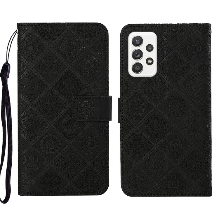 For Samsung Galaxy A23 Ethnic Style Embossed Pattern Leather Phone Case