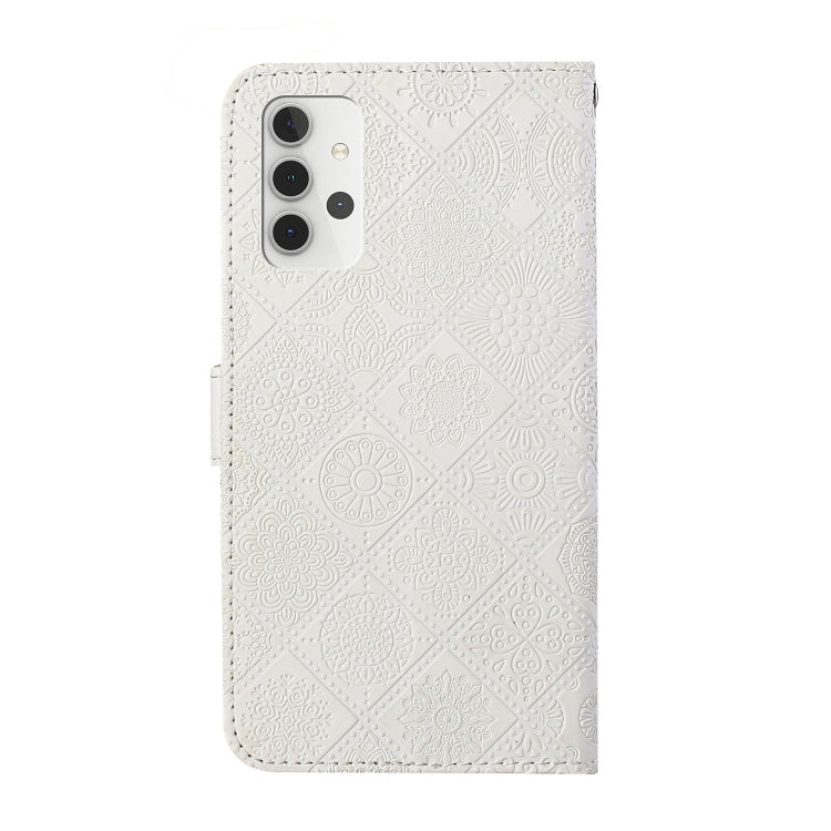 For Samsung Galaxy A32 4G Ethnic Style Embossed Pattern Leather Phone Case