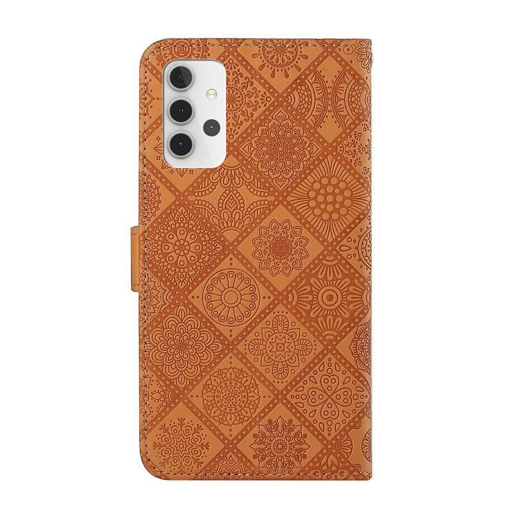 For Samsung Galaxy A32 5G Ethnic Style Embossed Pattern Leather Phone Case