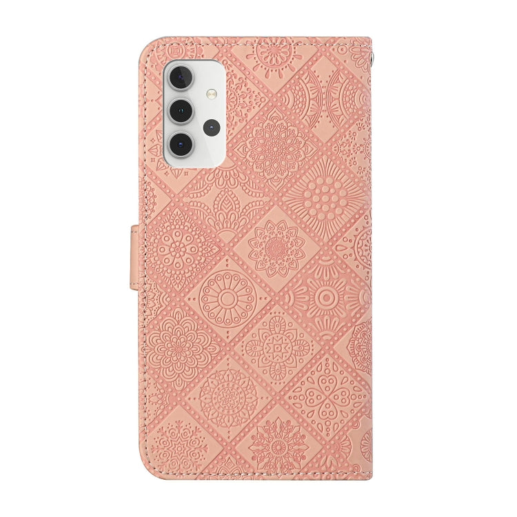 For Samsung Galaxy A32 5G Ethnic Style Embossed Pattern Leather Phone Case