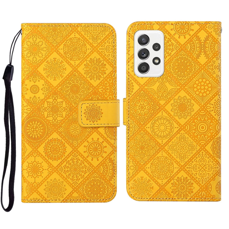 For Samsung Galaxy A33 5G Ethnic Style Embossed Pattern Leather Phone Case