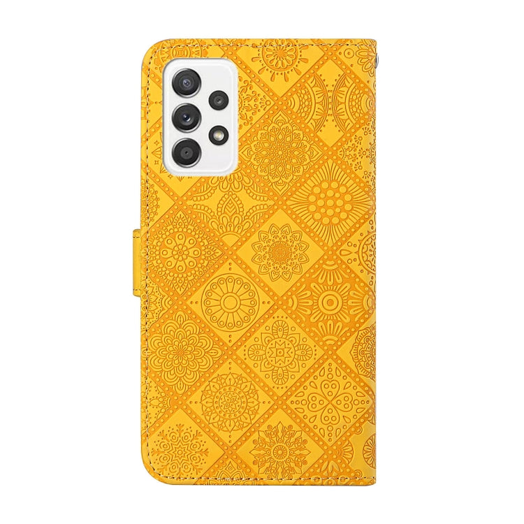 For Samsung Galaxy A52 Ethnic Style Embossed Pattern Leather Phone Case
