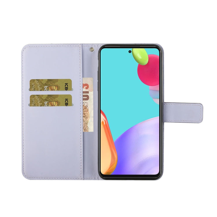 For Samsung Galaxy A52 Ethnic Style Embossed Pattern Leather Phone Case