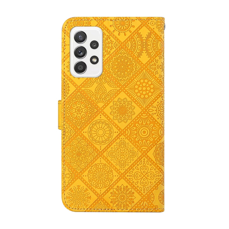 For Samsung Galaxy A73 5G Ethnic Style Embossed Pattern Leather Phone Case