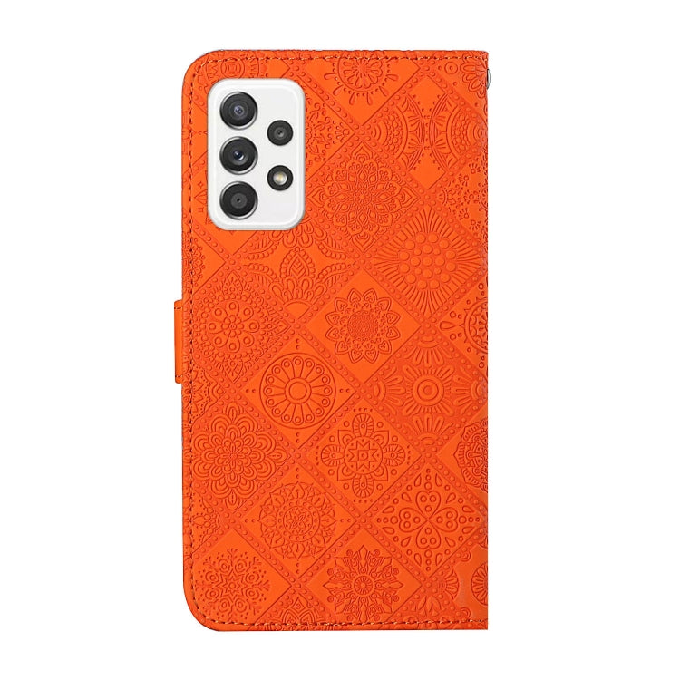 For Samsung Galaxy A73 5G Ethnic Style Embossed Pattern Leather Phone Case