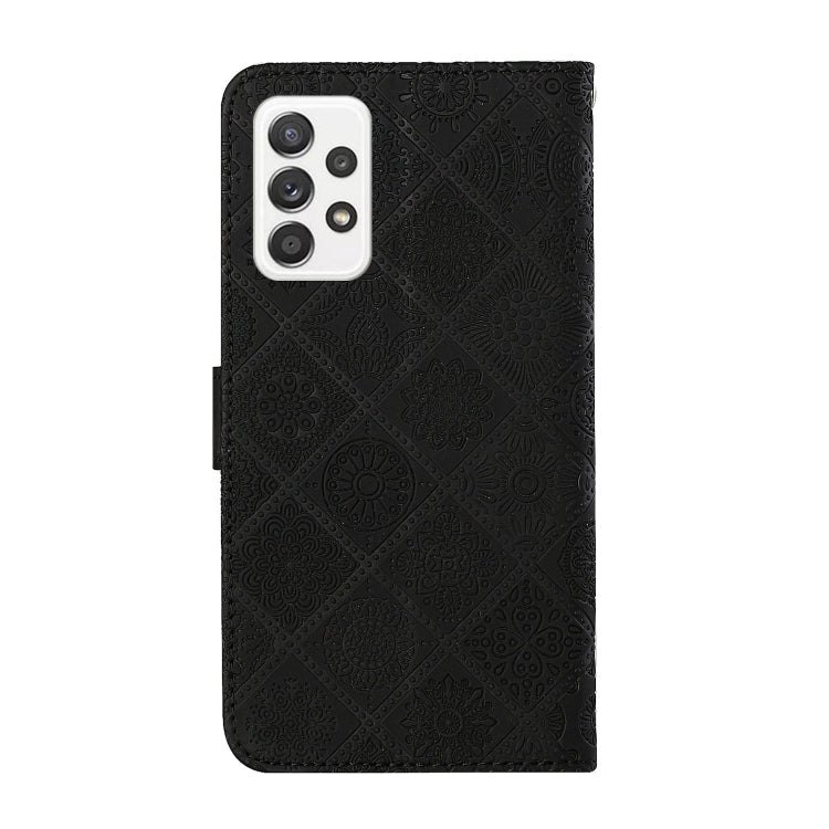For Samsung Galaxy A73 5G Ethnic Style Embossed Pattern Leather Phone Case