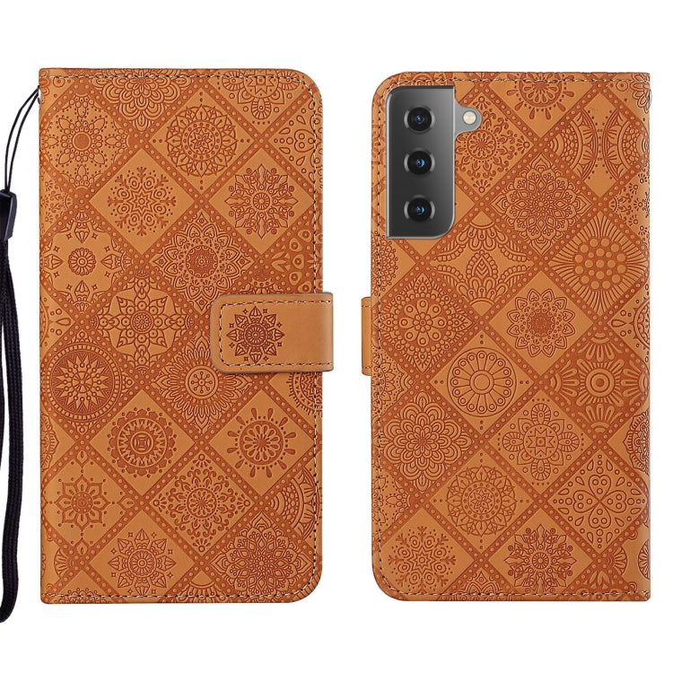 For Samsung Galaxy S22+ 5G Ethnic Style Embossed Pattern Leather Phone Case
