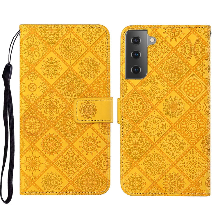 For Samsung Galaxy S22+ 5G Ethnic Style Embossed Pattern Leather Phone Case