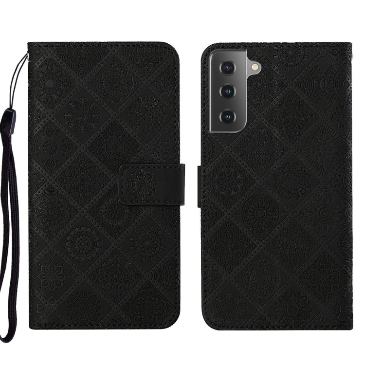For Samsung Galaxy S22+ 5G Ethnic Style Embossed Pattern Leather Phone Case