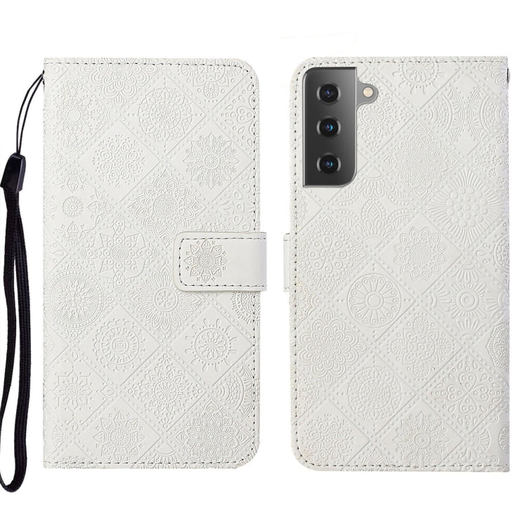 For Samsung Galaxy S22+ 5G Ethnic Style Embossed Pattern Leather Phone Case
