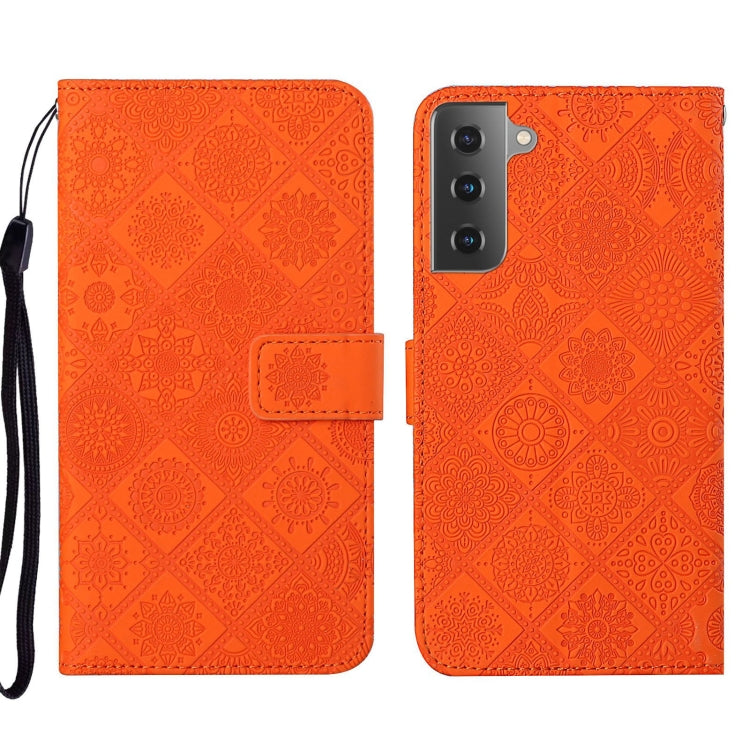 For Samsung Galaxy S22 5G Ethnic Style Embossed Pattern Leather Phone Case