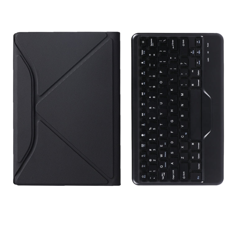 B0N5 Diamond Texture Bluetooth Keyboard Leather Case with Triangle Back Support For Xiaomi Pad 5 / 5 Pro