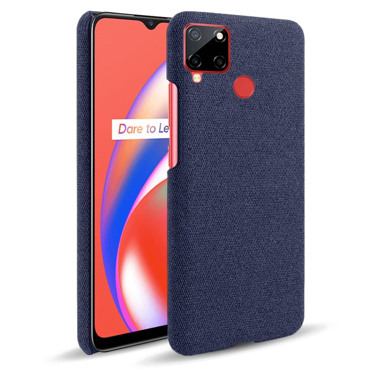 For OPPO Realme C12 Cloth Texture PC + Nylon Back Case