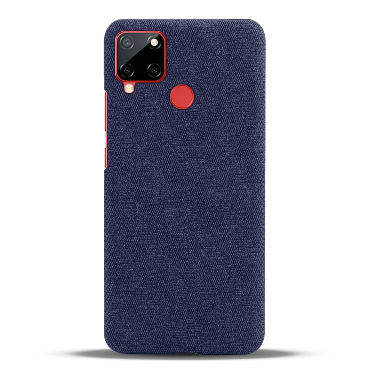 For OPPO Realme C12 Cloth Texture PC + Nylon Back Case