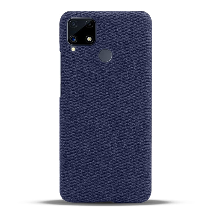 For OPPO Realme C25 Cloth Texture PC + Nylon Back Case