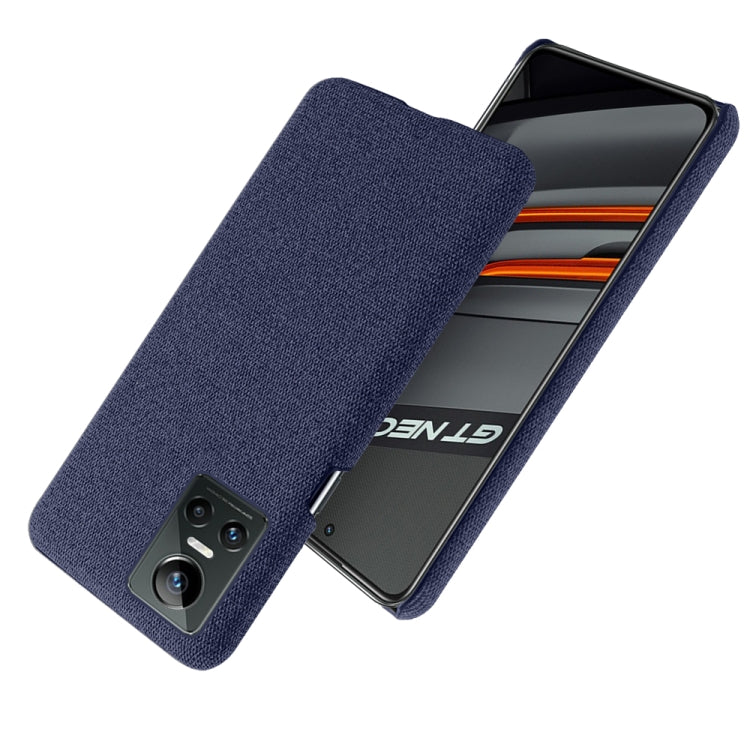 For OPPO Realme GT Neo3 Cloth Texture PC + Nylon Back Case