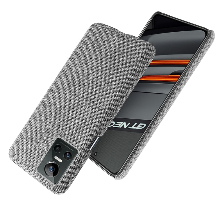 For OPPO Realme GT Neo3 Cloth Texture PC + Nylon Back Case