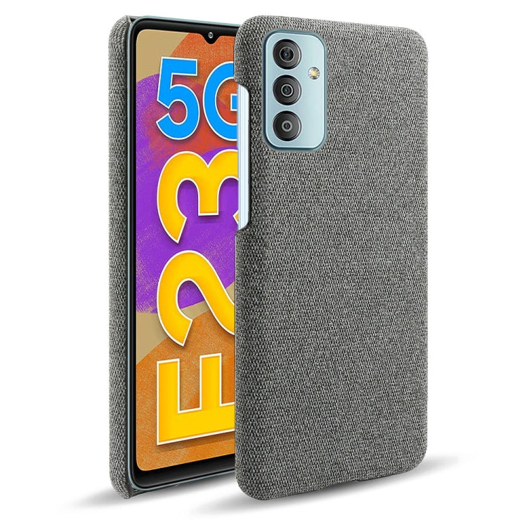 For Samsung Galaxy F23 5G Cloth Texture PC + Nylon Back Case