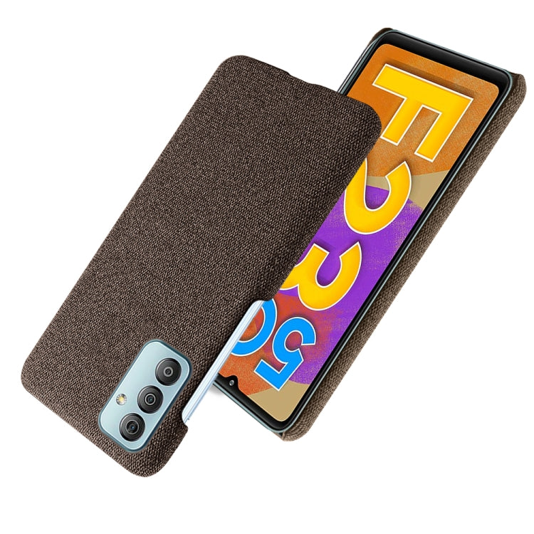 For Samsung Galaxy F23 5G Cloth Texture PC + Nylon Back Case