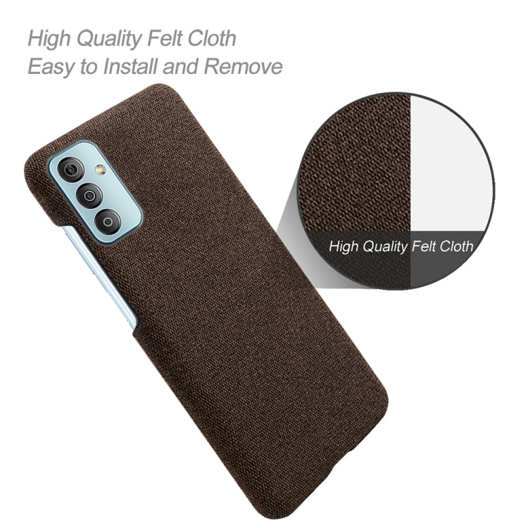For Samsung Galaxy F23 5G Cloth Texture PC + Nylon Back Case