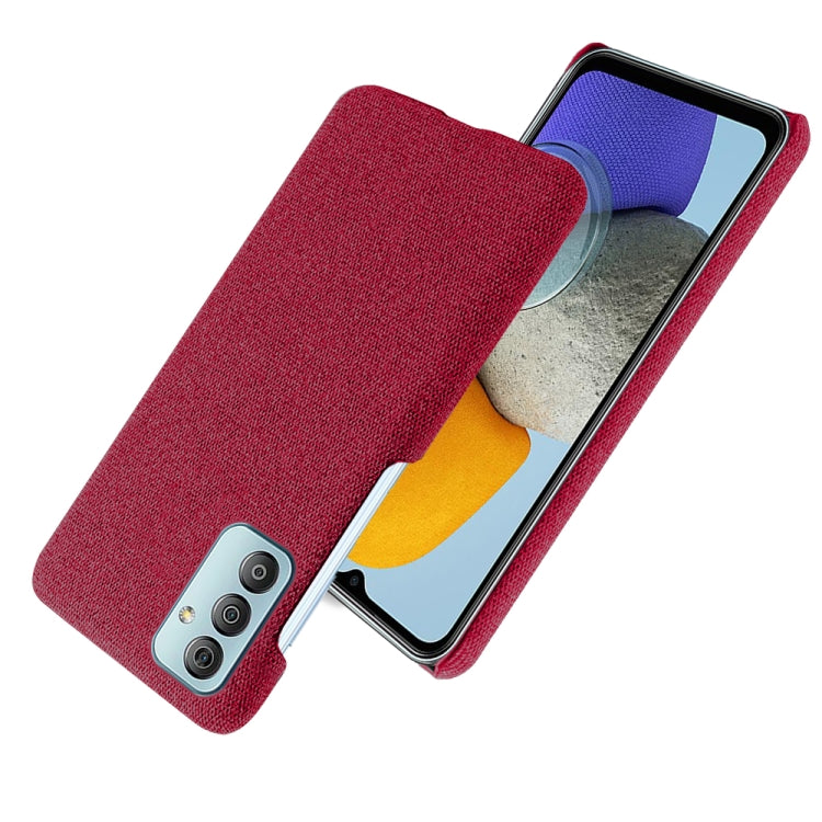 For Samsung Galaxy M23 5G Cloth Texture PC + Nylon Back Case