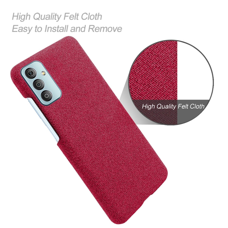 For Samsung Galaxy M23 5G Cloth Texture PC + Nylon Back Case