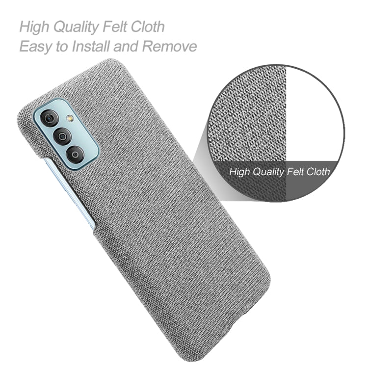 For Samsung Galaxy M23 5G Cloth Texture PC + Nylon Back Case