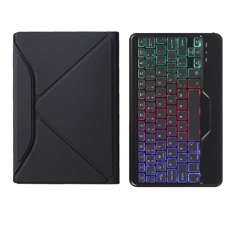 B0N5S Backlight Diamond Texture Bluetooth Keyboard Leather Case with Triangle Back Support For Xiaomi Pad 5 / 5 Pro