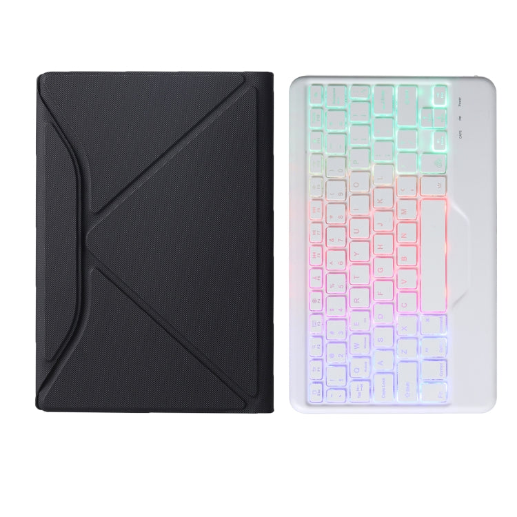B0N5S Backlight Diamond Texture Bluetooth Keyboard Leather Case with Triangle Back Support For Xiaomi Pad 5 / 5 Pro