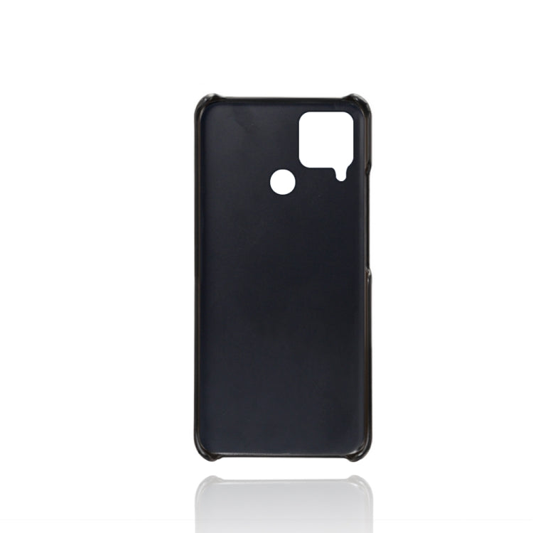 For OPPO Realme C12 Calf Texture PC + PU Phone Case