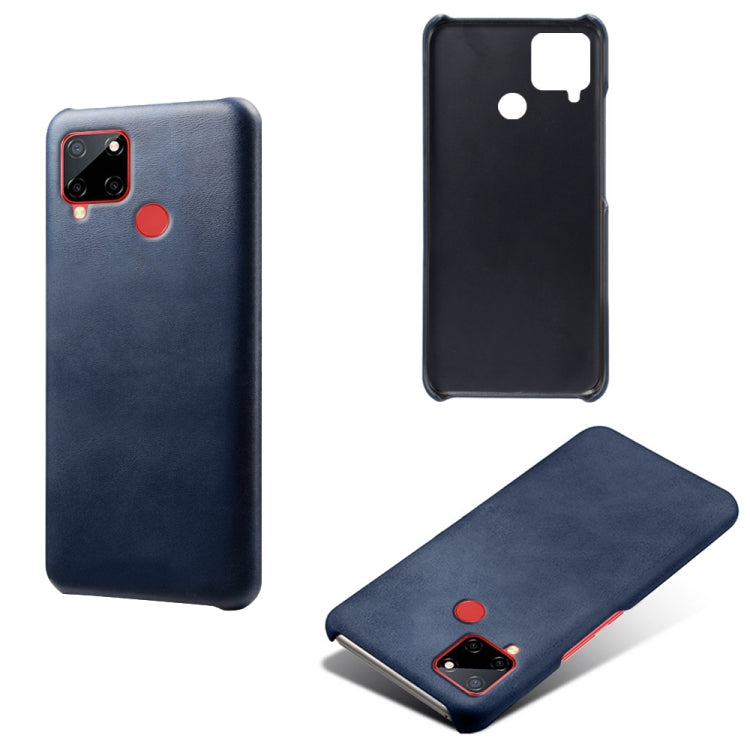 For OPPO Realme C12 Calf Texture PC + PU Phone Case