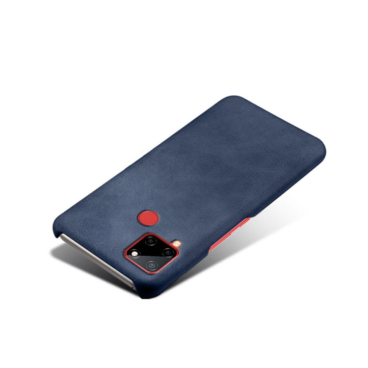 For OPPO Realme C12 Calf Texture PC + PU Phone Case