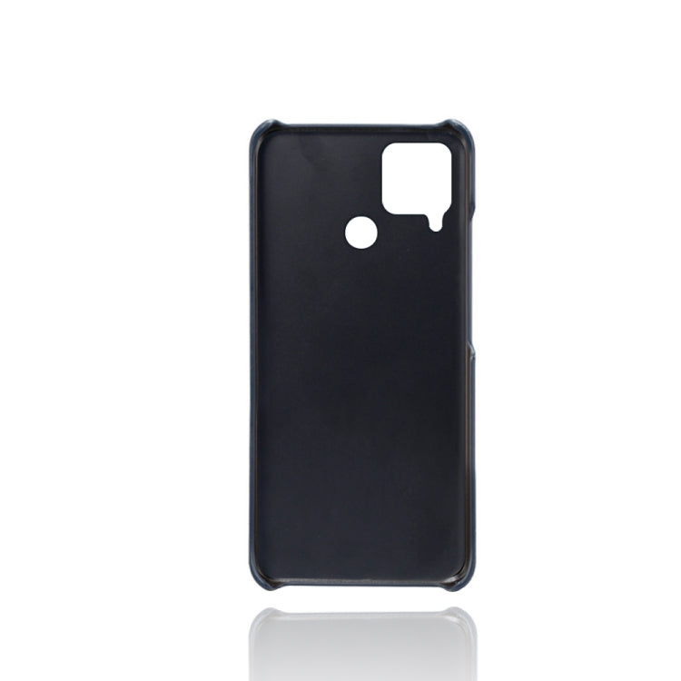 For OPPO Realme C12 Calf Texture PC + PU Phone Case