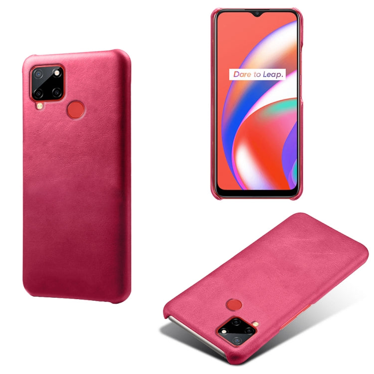 For OPPO Realme C12 Calf Texture PC + PU Phone Case