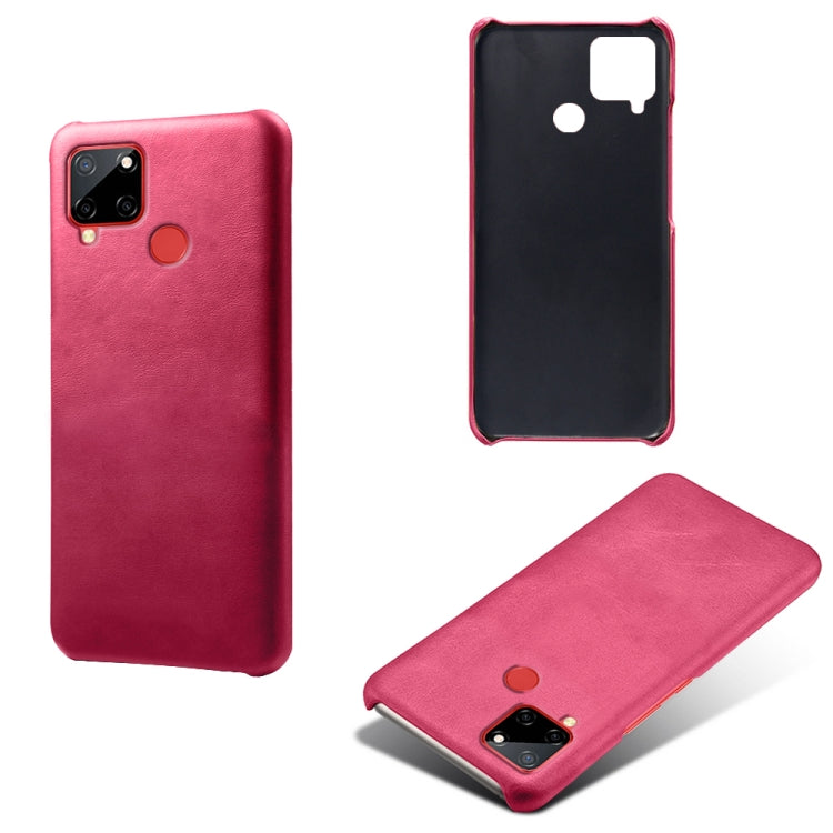For OPPO Realme C12 Calf Texture PC + PU Phone Case