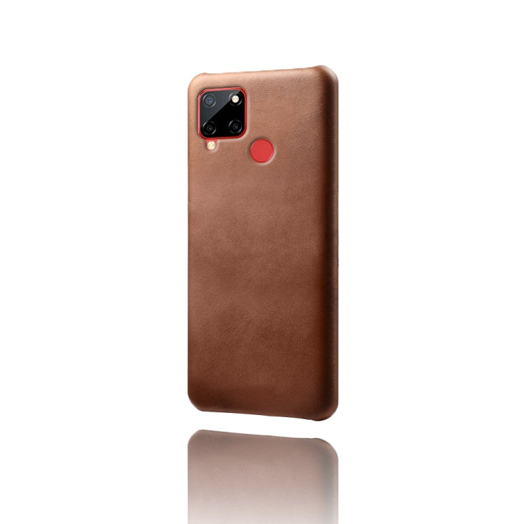 For OPPO Realme C12 Calf Texture PC + PU Phone Case