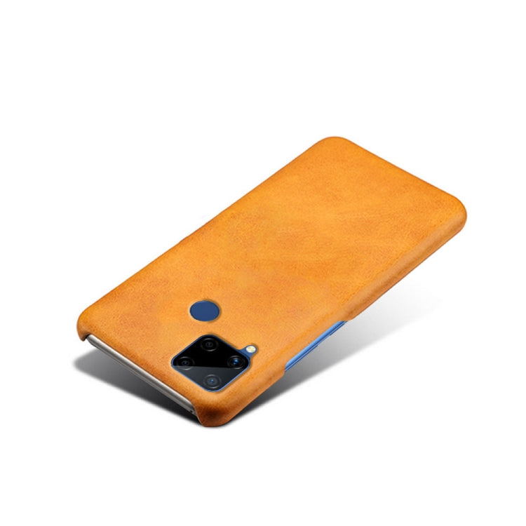 For OPPO Realme C15 Calf Texture PC + PU Phone Case