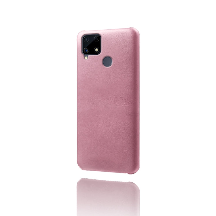 For OPPO Realme C25 Calf Texture PC + PU Phone Case