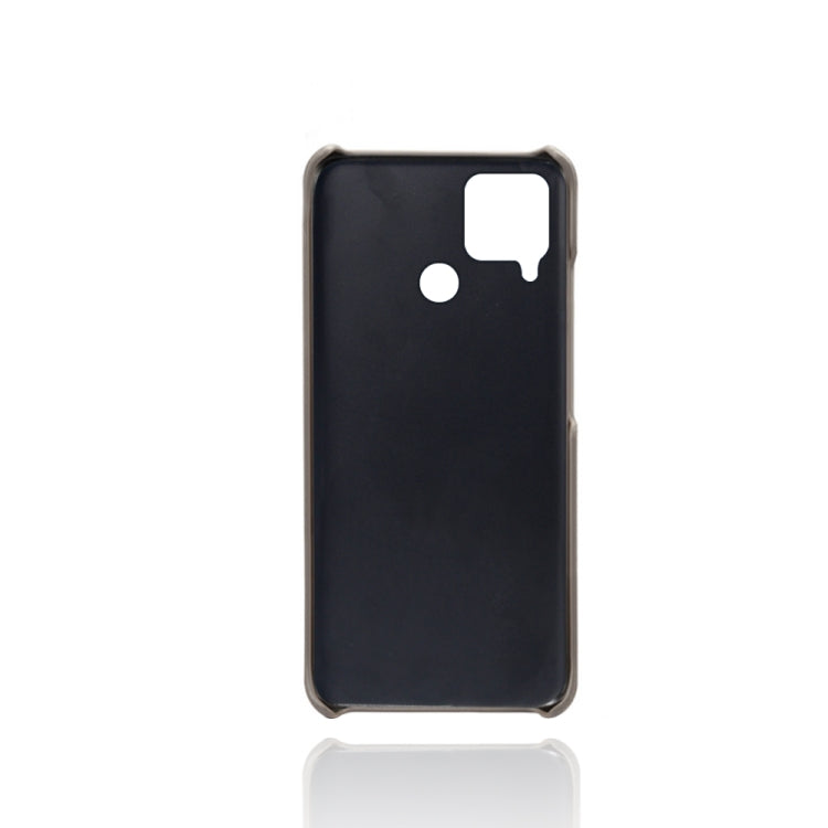 For OPPO Realme C25 Calf Texture PC + PU Phone Case