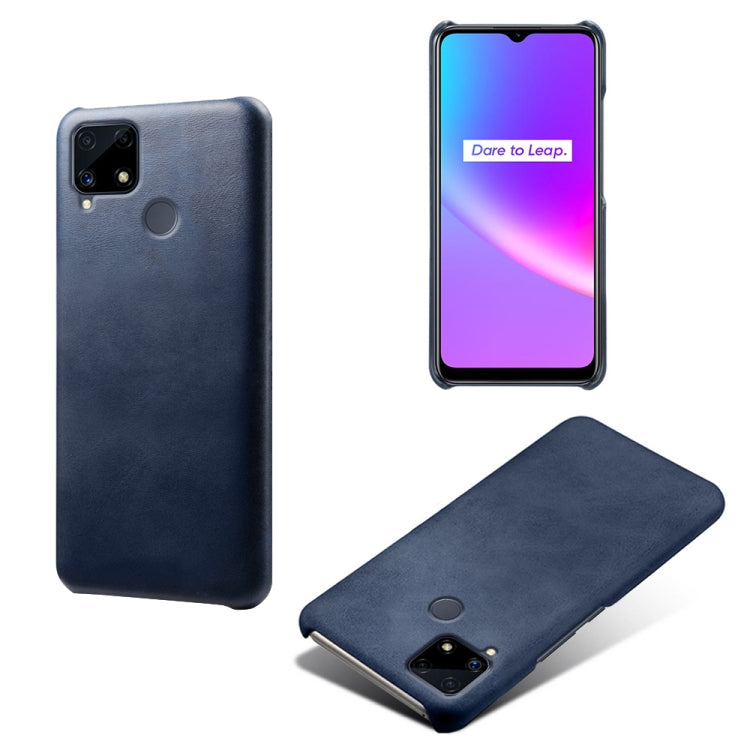 For OPPO Realme C25 Calf Texture PC + PU Phone Case