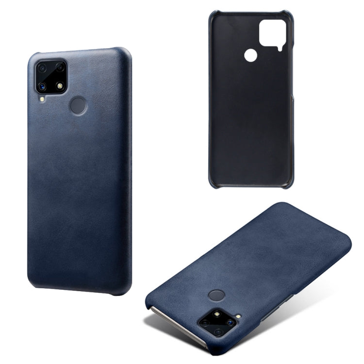 For OPPO Realme C25 Calf Texture PC + PU Phone Case